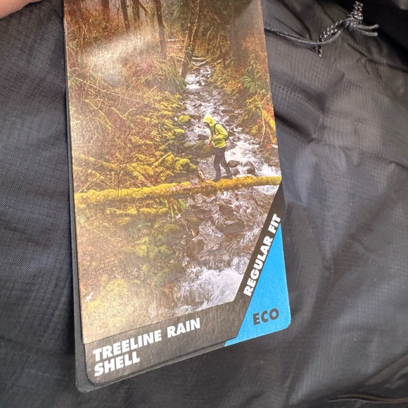 Black Diamond Treeline Rain Shell Jacket Mens S Black BD.Dry Waterproof 10K NWT - Picture 6 of 17